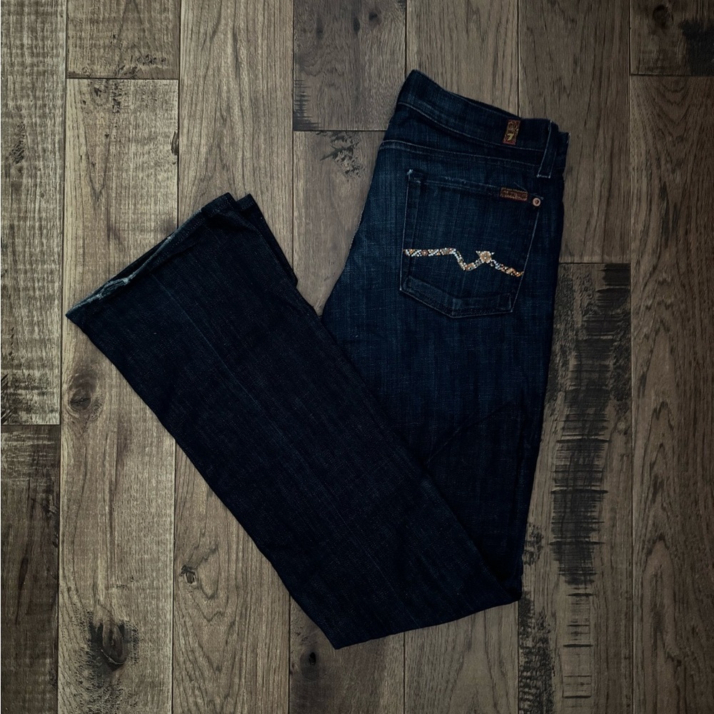 7 For All Mankind Bootcut Jeans — Size 28 (Dark Wash)